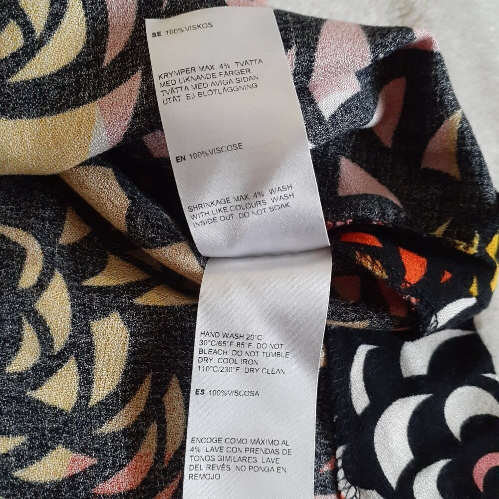 Marimekko Women's Size 34 (XS) Multicolor Retro Print Sleeveless Gita Tunic Top - Picture 8 of 16